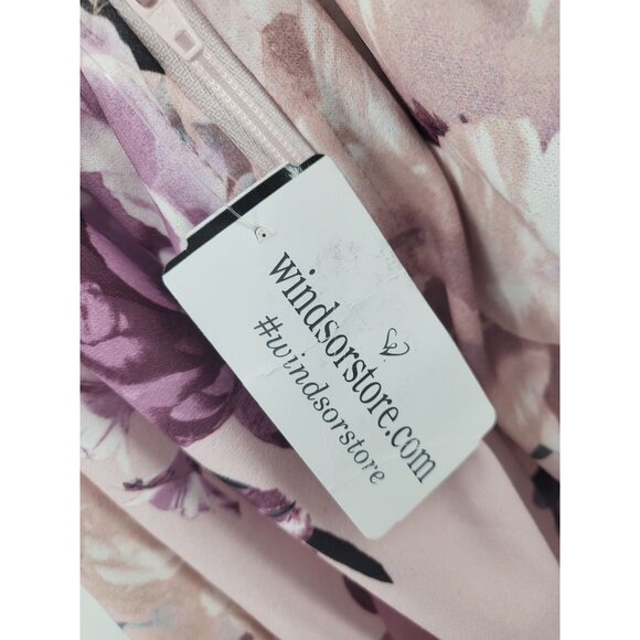 Floral Fleur Love Skater Romper Lace Back Mauve Small NWT - Picture 4 of 11